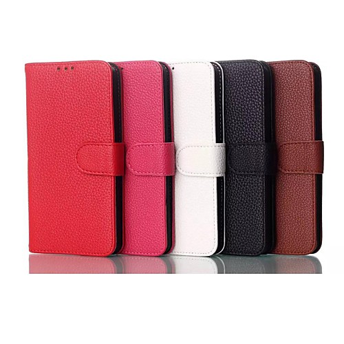 Litchi Textured Wallet Style Magnetic Flip Stand PC and PU Leather Case for LG G3 Mini D725(Assorted Colors)