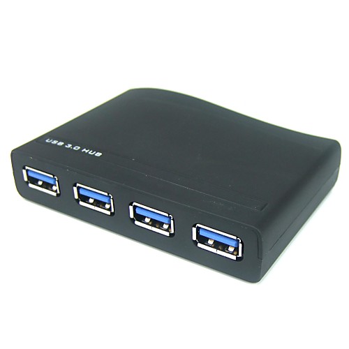 4-портовый ультра-тонкий с питанием от шины супер скорость USB 3.0 хаб