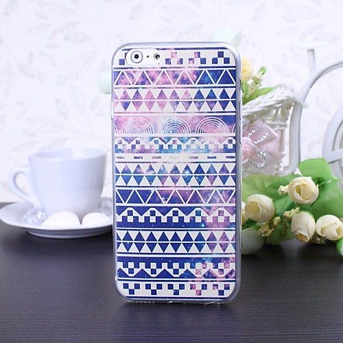 National Style Abstract Geometric F Pattern TPU Soft Case for iPhone 6