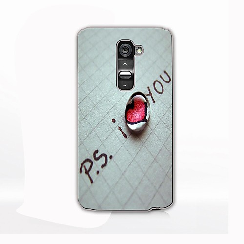 I Love You Design Hard Case for LG G2