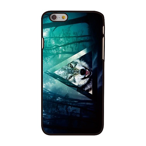 Forest Triangle and Wolf Style Plastic Hard Back Cover for iPhone 6