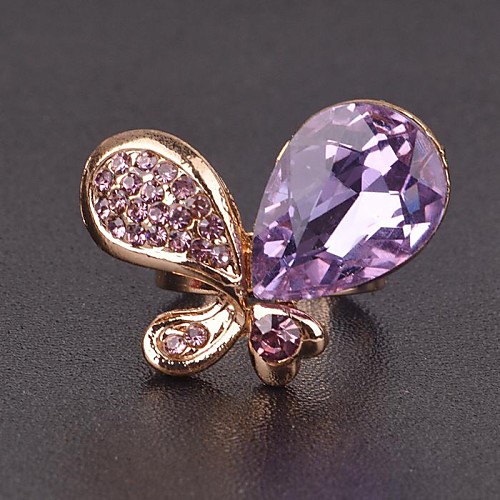 Exquisite Luxury Butterfly Shape Gorgeous Women Adjustable Rings