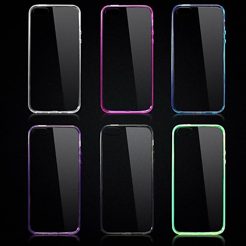 DSD Colorful TPU Soft Bumper with Acrylic Back Case for iPhone 5/5S(Assorted Color)