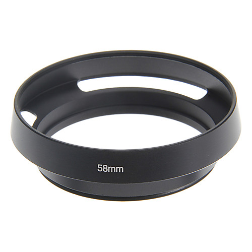 58MM Metal Hollowed-out Lens Hood for Leica/Voigtlander/Olympus EPL1/EPL2 37MM Lens