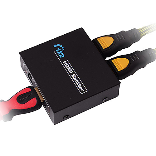 HDMI V1.4 1X2 HDMI Splitter(1 in 2 out)Support 3D 1080P