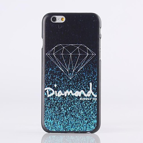 Diamond Pattern Plastic Hard Cover for iPhone 6 Plus