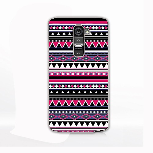 Purple Diamond Triangle Design Hard Case for LG G2