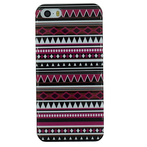 Deep Folk Style Pattern TPU Material Soft Back Cover Case for iPhone 5/5S