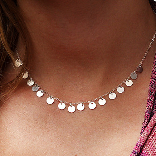 shixin конфетка серебра круглой формы крошечный ожерелье (1 шт)