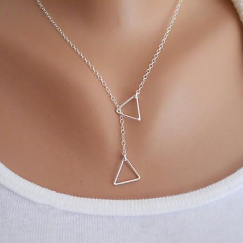 shixin одежды (треугольник) медный сплав крошечный ожерелье (золотые, серебряные) (1 шт)