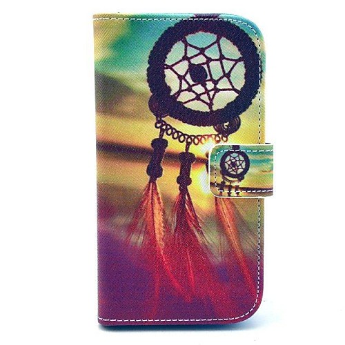 Wind Chimes Pattern PU Leather Full Body Case with Stand and Card Holder for HTC Desire 500