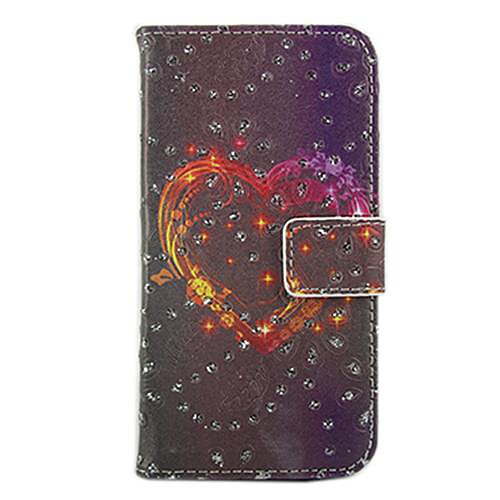 Love Pattern PU Leather Full Body Cover with Stand for Nokia Lumia 520