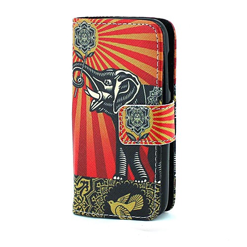 Peace  Elephont Pattern Full Body Case with Card Holder  for Lumia 530