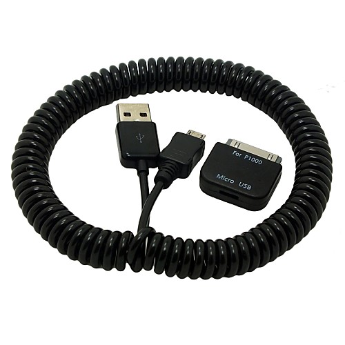2,5 м 8 футов 30pin к женскому Micro USB адаптер весеннего выдвижной кабель зарядного устройства данных для Samsung вкладке галактики 10.1 s4 телефон