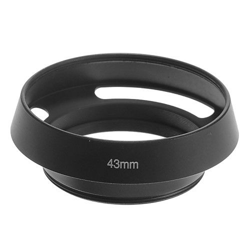 43MM Metal Hollowed-out Lens Hood for Leica/Voigtlander/Olympus EPL1/EPL2 37MM Lens