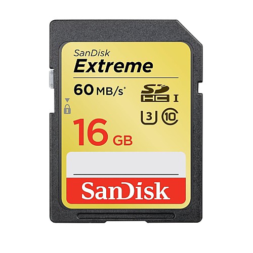 SanDisk класс 16gb 10 экстремальные U3 / UHS-я 60mb SDHC карты памяти SD / с Скорость чтения sdxn-016G-G46