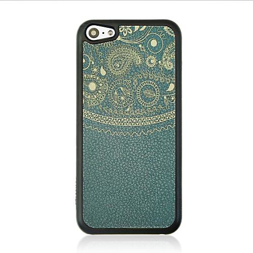 Totem  Leather Vein Pattern Hard Case for iPhone 5C