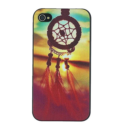 Sunset And Dreamcatcher Pattern PC Hard Back Cover Case for iPhone 4/4S