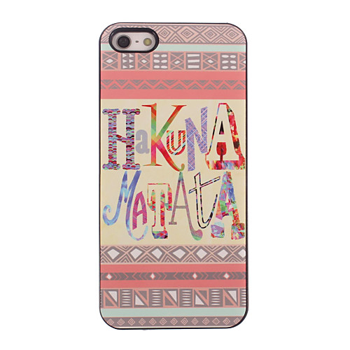 Hakuna Matata алюминиевая конструкция жесткий футляр для iPhone 5/5s