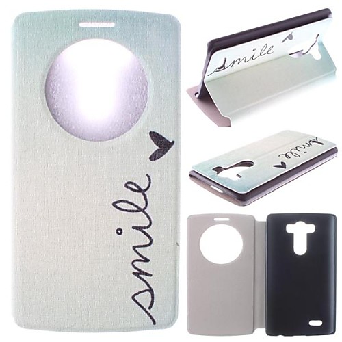 Smile Pattern PU Leather Full Body Case with Stand for LG G3