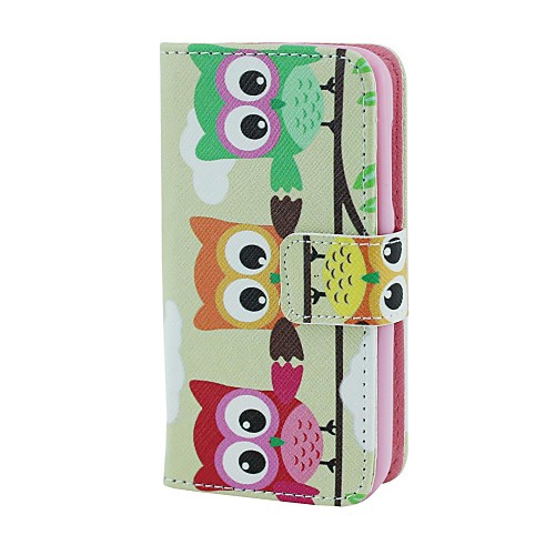 Three Owls Pattern Full Body Case with Card Holder  for Lumia 530