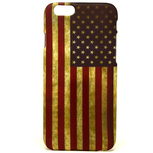 Retro USA Pattern Hard Plastic Back Cover Case for ipone 6