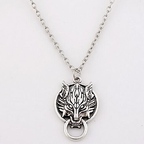 shixin одежды (волк) Сплав ожерелье (серебро) (1 шт)