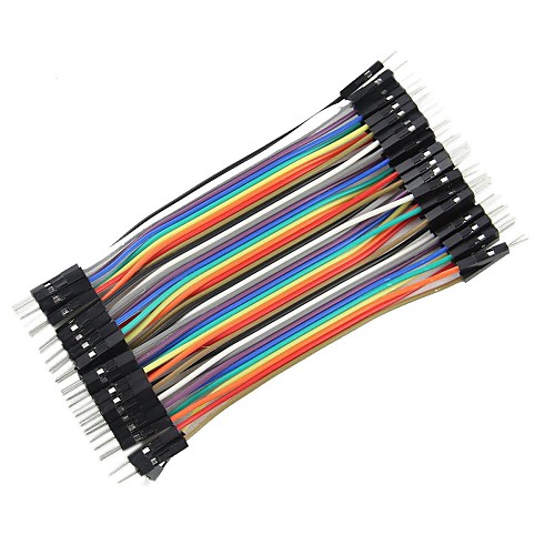 DIY 1-Pin Male to Male DuPont Breadboard Jumper Wires (40 PCS/10cm)