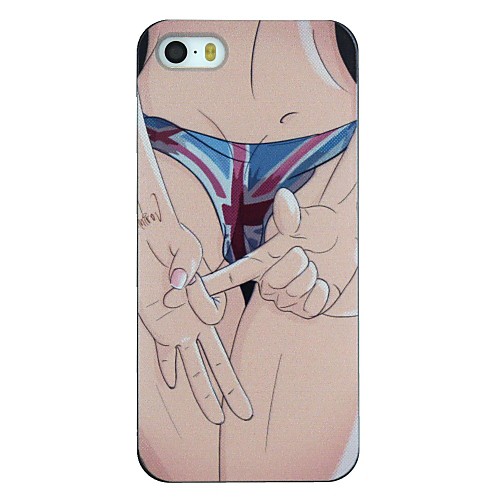 The Sexy Girl Gesture Behind Pattern PC Hard Back Cover Case for iPhone 5/5S