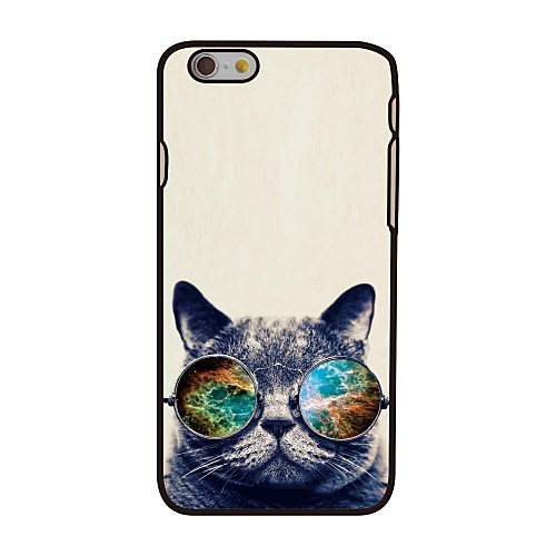 Cat and Space Style Plastic Hard Back Cover for iPhone 6