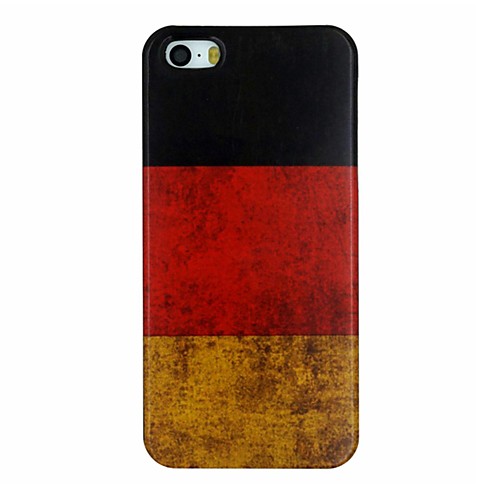 The Retro National Flag of Germany Pattern PC Hard Back Cover Case for iPhone 5/5S