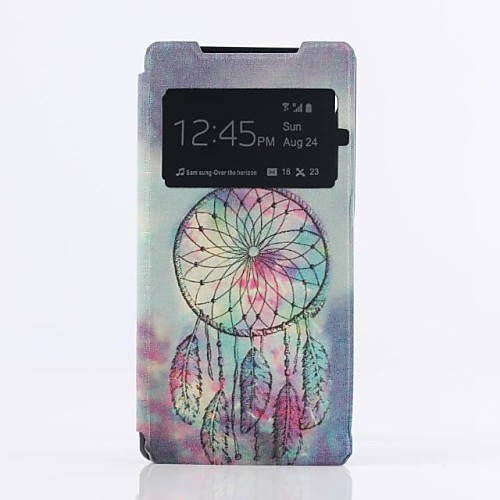 Purple Nets Skylight Design Leather Full Body Case for Sony Xperia Z2 D6503