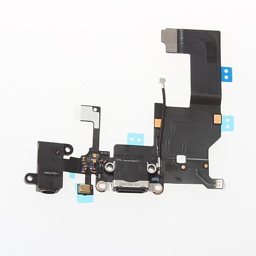 Dock Connector Charger Charging Port and Microphone Headphone Jack Flex Cable Ribbon Repair Parts for iPhone 5