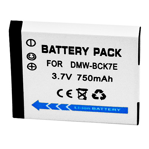 750mAh Цифровая камера аккумулятор DMW-BCK7E для Panasonic fx78 FH2 fh5 РП5 fp7 s1 s3 FH25