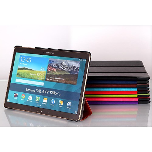 Fashion 3 Fold PU Leather Case Cover for Samsung TAB S 10.5 T800