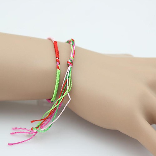 Color Rope to Ward Bad Luck and Hand-woven Bracelet (Random Color)