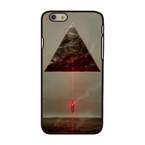 Light and Triangle Style Plastic Hard Back Cover for iPhone 6