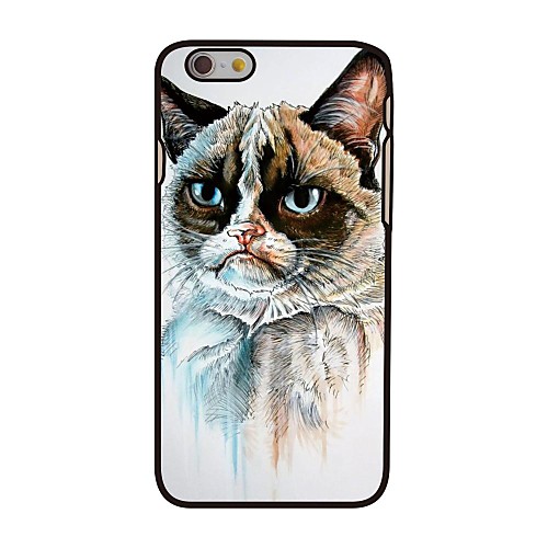 Angry Cat Style Plastic Hard Back Cover for iPhone 6