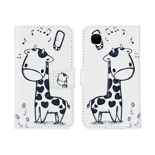 Giraffe PU Leather Full Body Case with Stand and Card Slot for LG L40