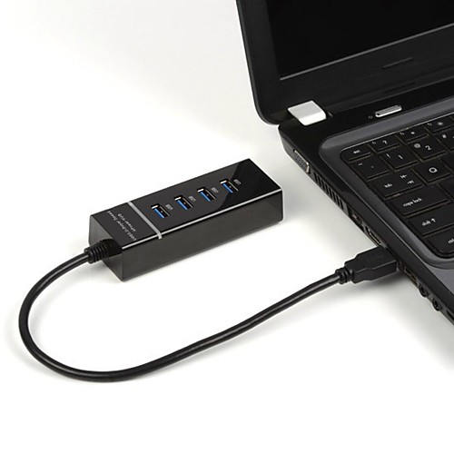 Интерфейс USB 3.0 более скоростной концентратор 4 рот с электрическим компьютерной разъем внешнего USB удлинитель
