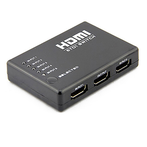 HDMI v1.3 5x1 HDMI-переключатель (5 в 1 выход) поддерживает 3d 1080p