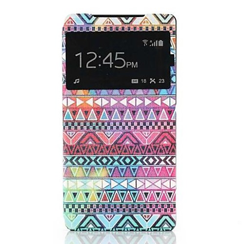 Tribal Pattern One Window Clamshell PU Leather Full Body Case for Sony Xperia Z2