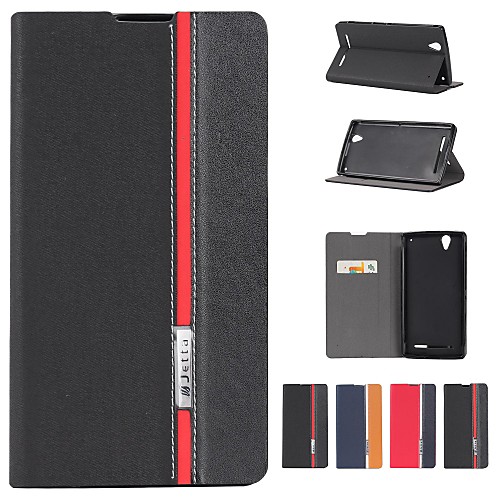 Assorted Color PU Leather Full Body Case with Stand and Card Slot for Sony Xperia T2 Ultra  (Assorted Colors)