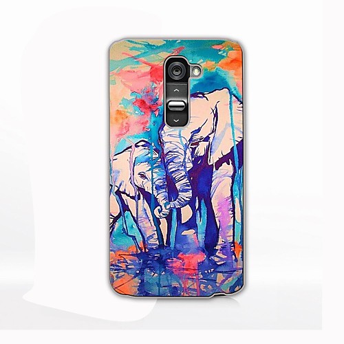 Colors Elephant Design Hard Case for LG G2