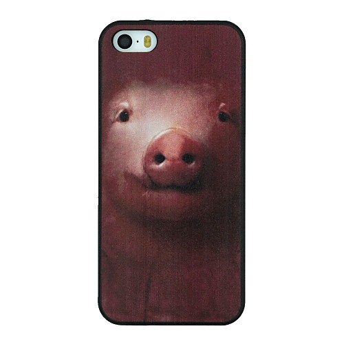 Cute Small Pig Pattern PC Hard Back Cover Case for iPhone 5/5S