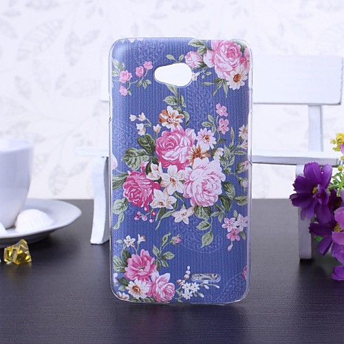 Small Fresh Florals Purple Plastic Hard Case for LG L70