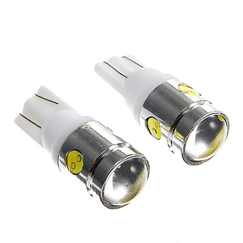 t10 2.5W 250lm 4 SMD LED клин света высокой мощности белый лампа лампы для автомобилей (2шт)