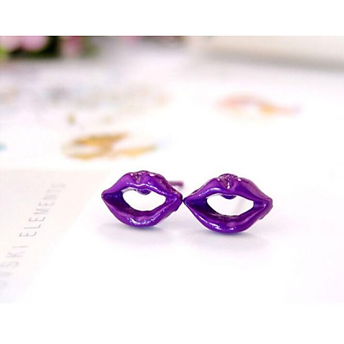 Love Is You Han Edition Of Lovely Lip Stud Earrings