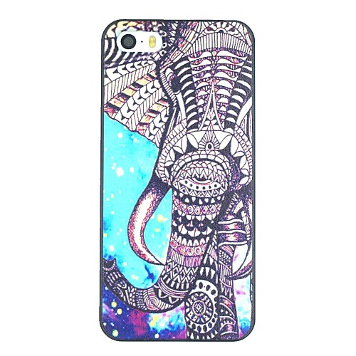 Elephant And Starry Sky Pattern PC Hard Back Cover Case for iPhone 5/5S