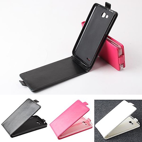 Hot Sale 100% PU Leather Flip Leather Up and Down Case for Huawei Honor 3X/G750(Assorted Colors)